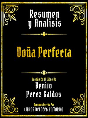 cover image of Resumen Y Analisis--Doña Perfecta